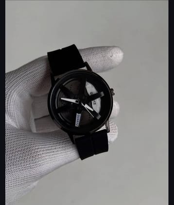 Abrexo Black Silicon Analog Men's Watch