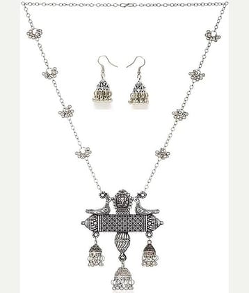 Samridhi DC Silver Alloy Necklace Set ( Pack of 1 )