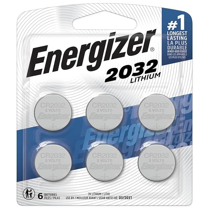 Energizer 2032 Lithium Batteries, 6 Count