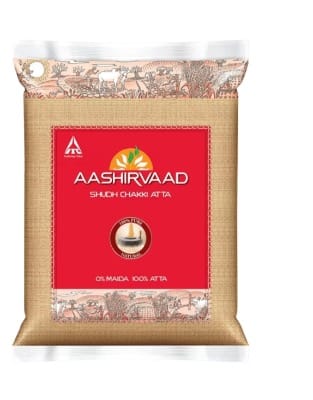 Aashirvaad Shudh Chakki Atta, 10kg Pack, 100% Whole Wheat Flour, 0% Maida