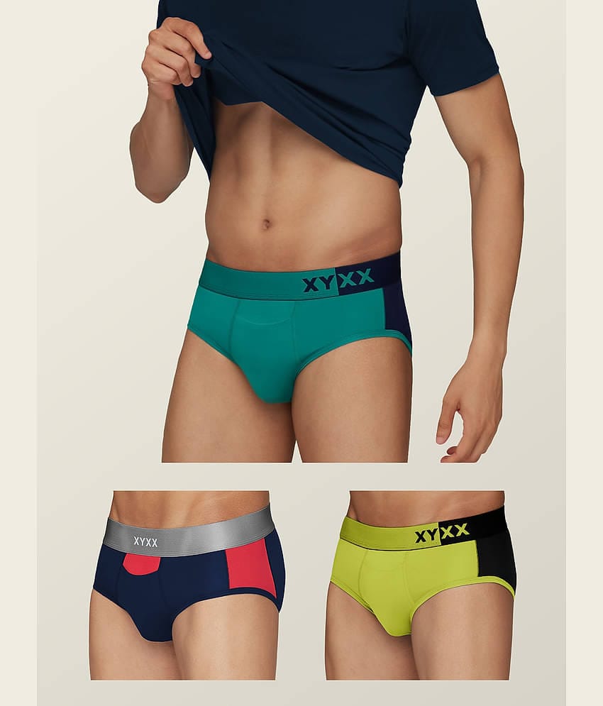 XYXX Pack of 3 Modal Briefs For Men's ( Multicolor )