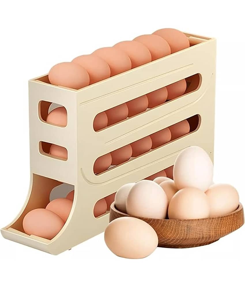 iview kitchenware 3 Tier Egg Dispenser Plastic Multicolor Egg Container ( Set of 1 )