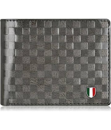 GIOVANNY - Gray Faux Leather Men's Regular Wallet ( Pack of 1 )