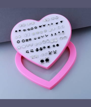 ShreejiHuf - Multi Color Stud Earrings ( Pack of 1 )