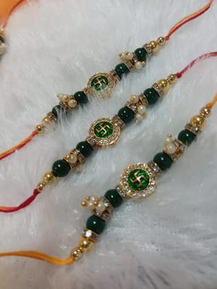 Handmade swastik Rakhi