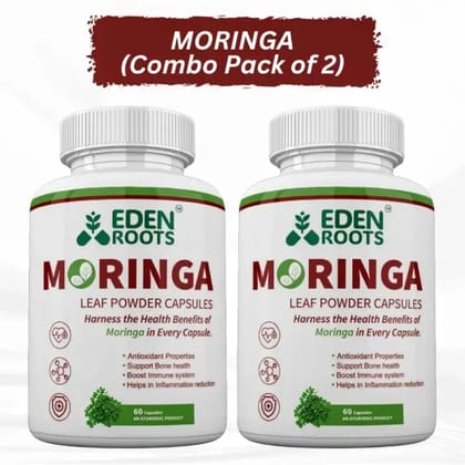 MORINGA + MORINGA 60  Capsules Combo Pack Of 2
