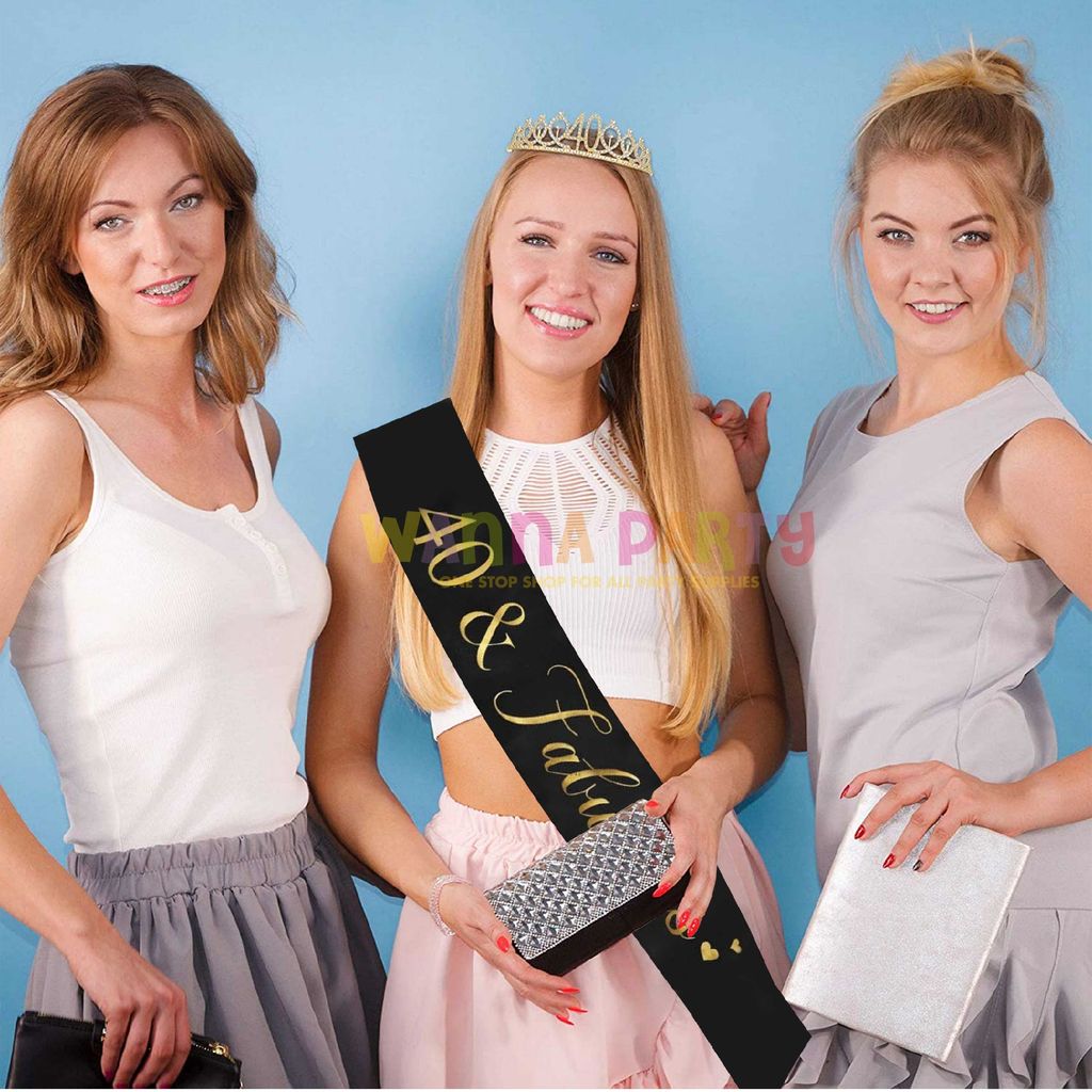 40 & Fabulous Sash 62 inch