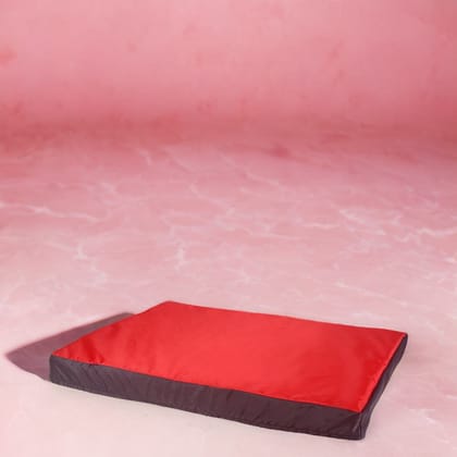 Chew Proof and Water repellent Mattress Dog Bed - Red-S