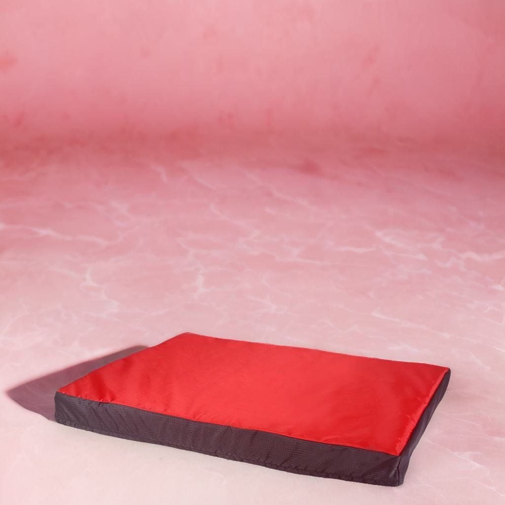 Chew Proof and Water repellent Mattress Dog Bed - Red-S