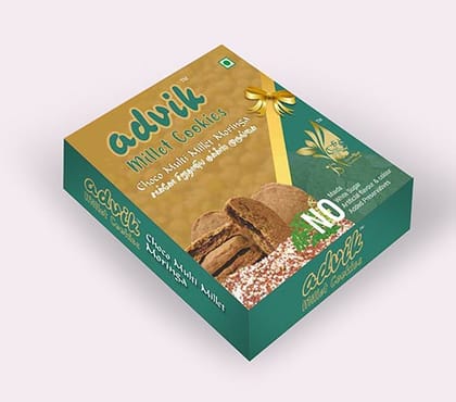 Advik Choco filled Multimillet Cookies - Moringa (120 Gram)