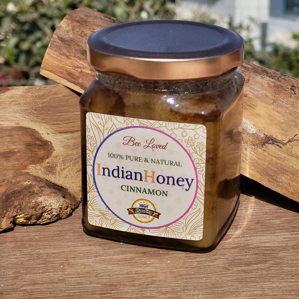 IndianHoney Cinnamon Honey The Perfect Sweetener With A Touch Of Spice For Your Daily Wellness(Buy 1-500 Gm and Get 1-230 gm Free)