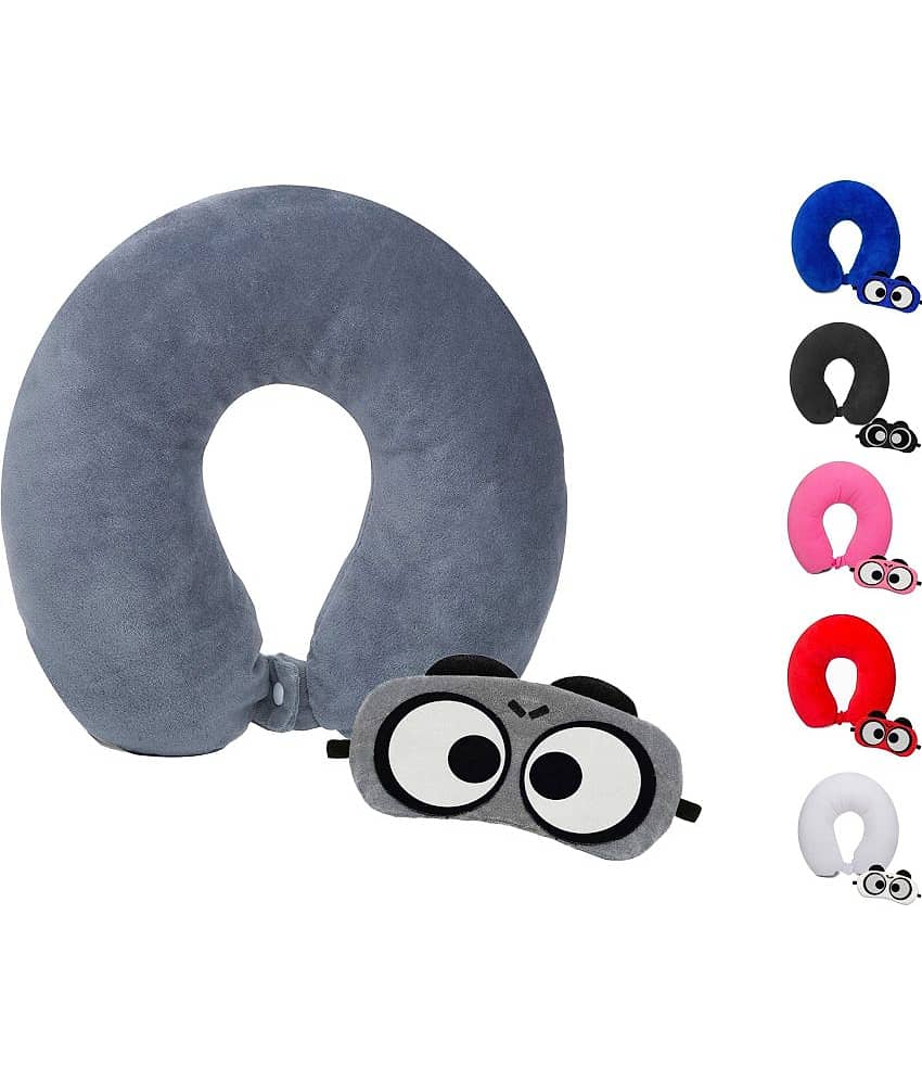 JUZZII Multicolor Neck Pillow,Eye Shade ( Pack of 2 )