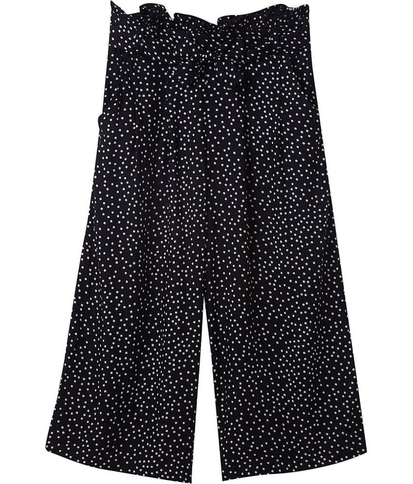Cub McPaws Girls Black Printed Palazzos