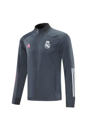 R Madrid Grey Jacket 20 21 Season-L