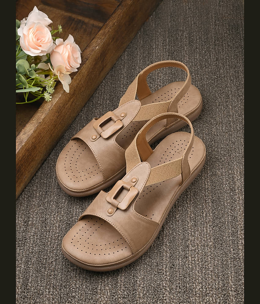 Footloose Beige Women's Flats