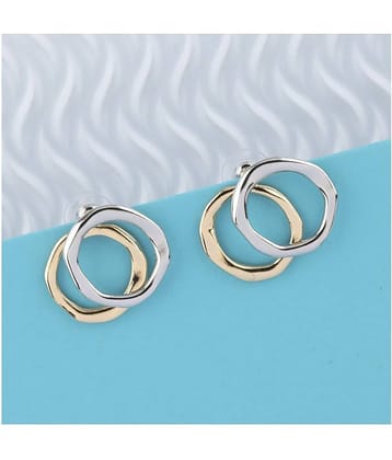 SILVER SHINE  Attractive Stylish Stud Bali Shape  Earring For Girl Women