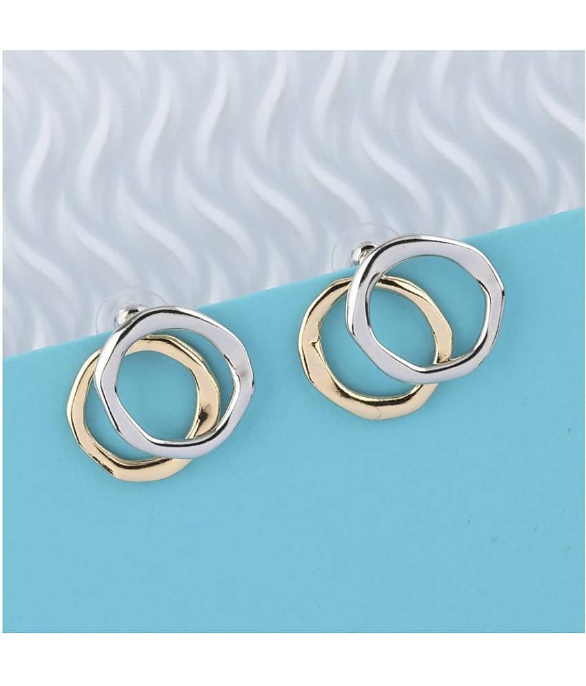 SILVER SHINE  Attractive Stylish Stud Bali Shape  Earring For Girl Women