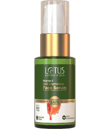 Lotus Botanicals Vitamin-C Skin Brighting Recovers and Repairs Dull Skin Face Serum 30g (Pack of 1)