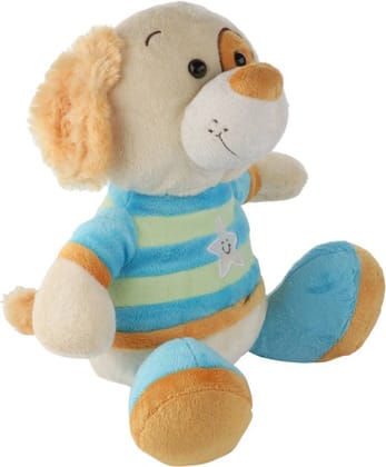 SIMBA Glow In Dark Soft Stuffed Dog Toy  - 33 cm  (Blue)