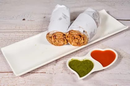 Paneer Bhurji Kathi Roll