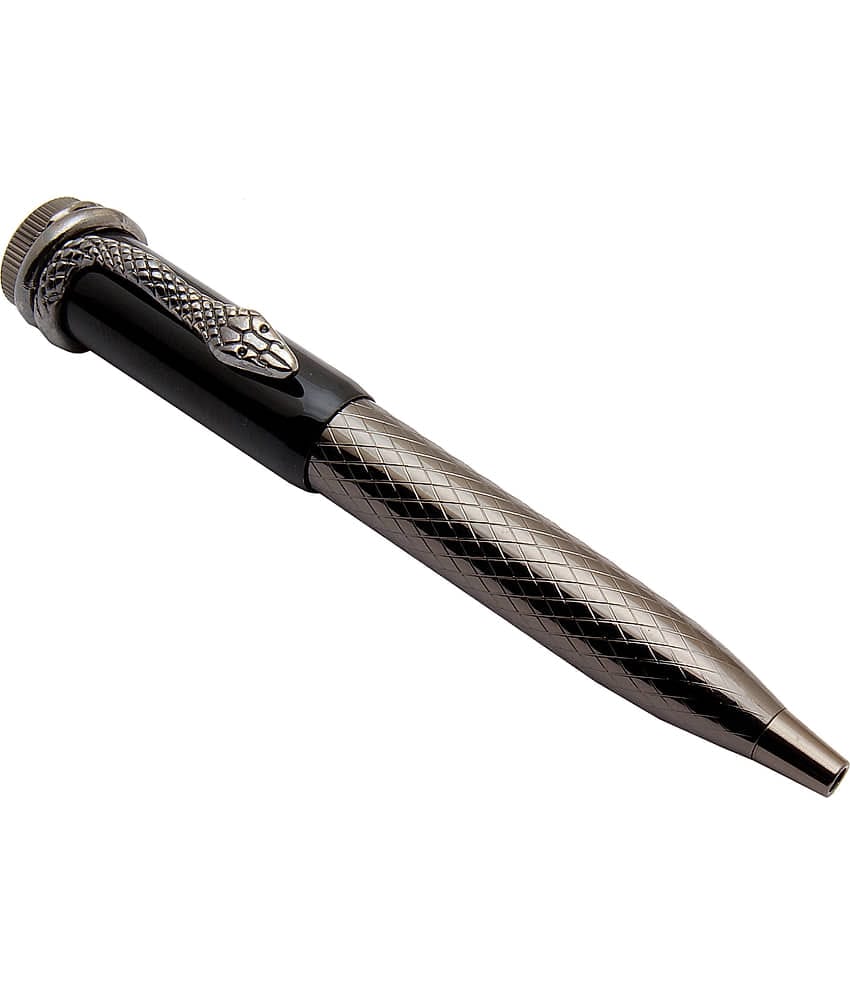 Srpc Cobra Gunmetal Mini Ballpoint Pen Blue Refill
