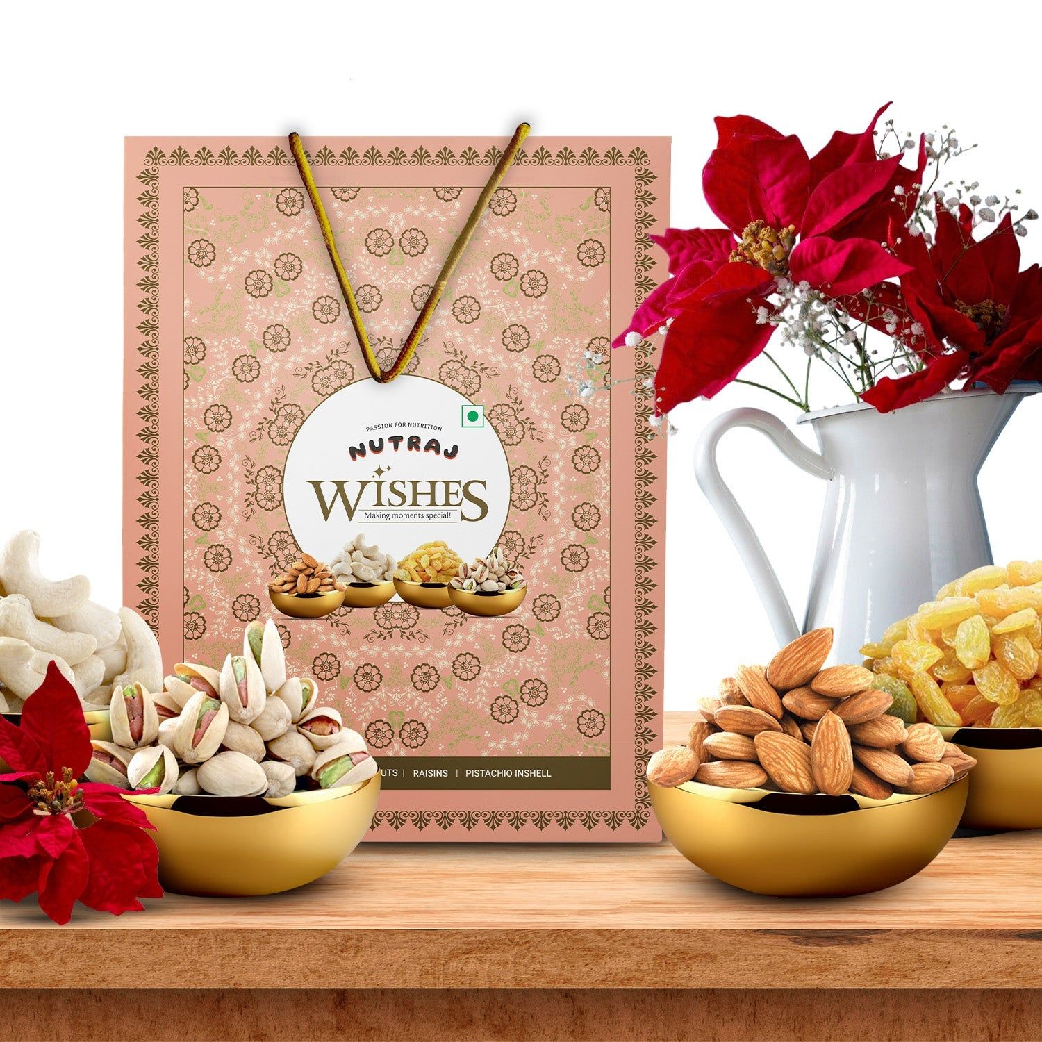 Nutraj Wishes Royal Blossom Diwali Gift Box 500g | GB-151