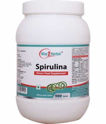 Way2Herbal Spirulina Tablet 900 No.S Pack of 1