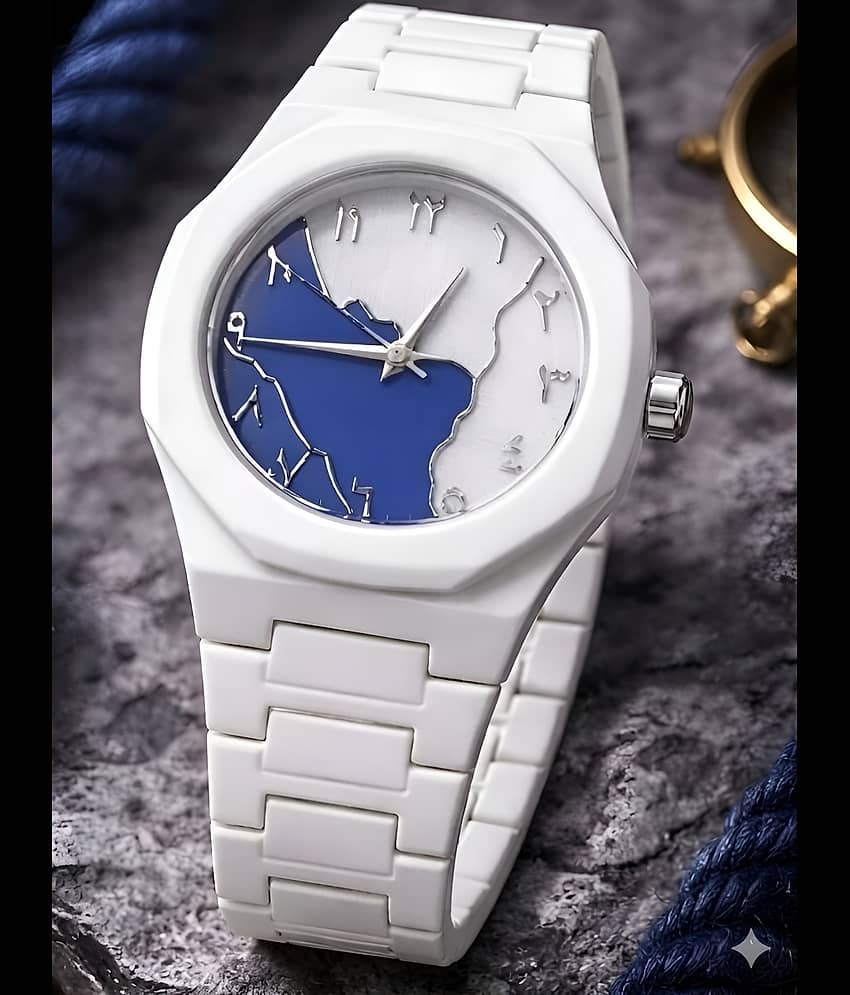 Cosmic White Plastic Analog Men's Watch