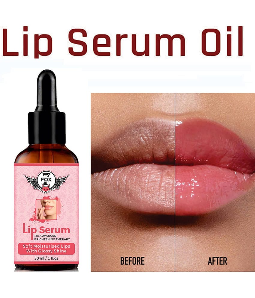 7 FOX Premium Lip Serum for Shine & Glossy Soft, Moisturised Lips-(For Men & Women) Face Serum 30 mL