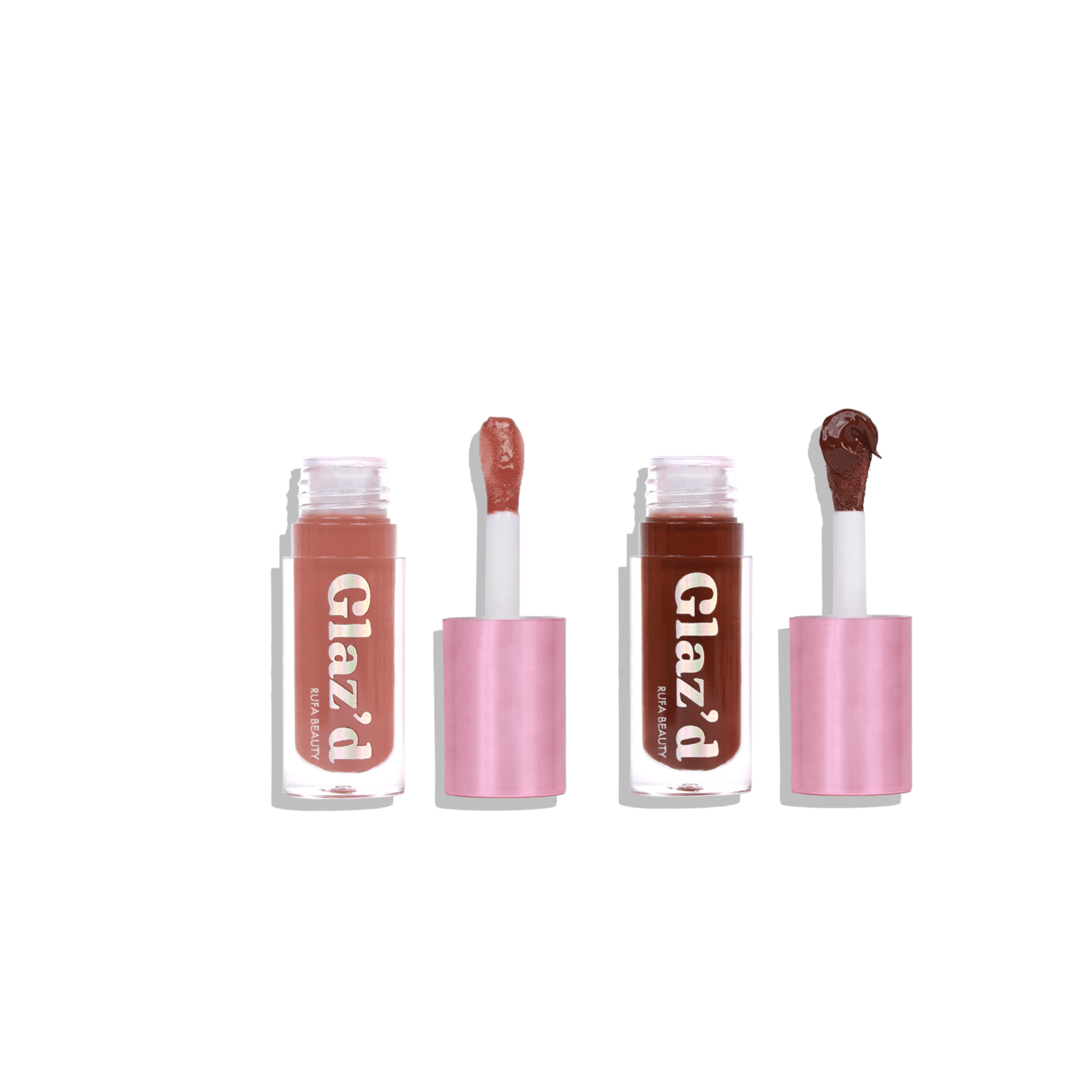 GLAZ'D LIP OIL- DUO - 5ml-Nudie + Brownie