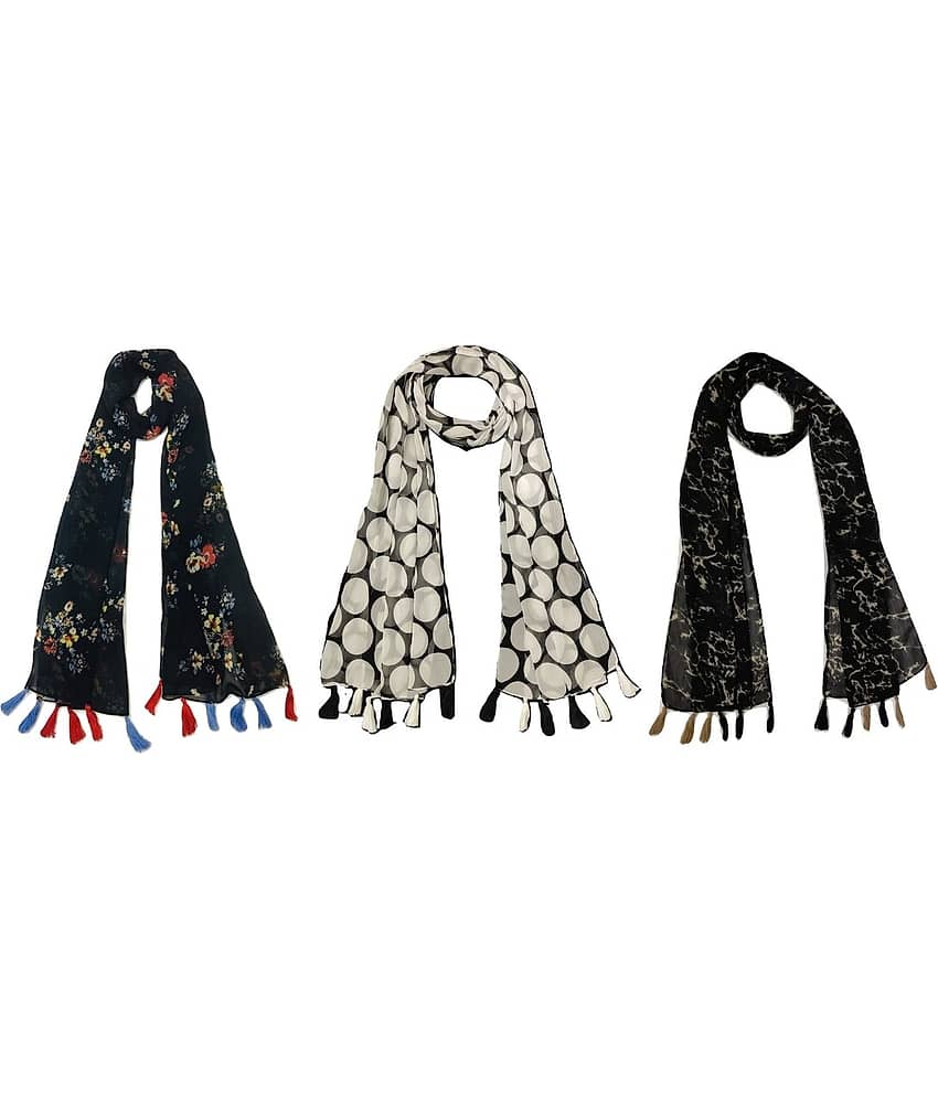 stolevilla Multi Printed Poly Cotton Yarn Stoles