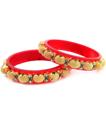 Jewar Mandi - Gold Bangle ( Pack of 2 )