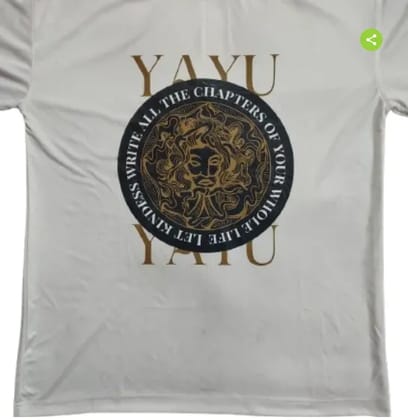 WHITE OVERSIZED PRINTED TSHIRT