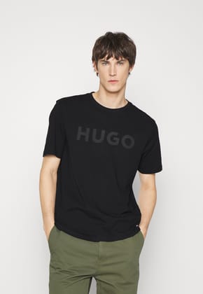 Original -Mens Half Sleeve H U G O Printed T-shirt-M