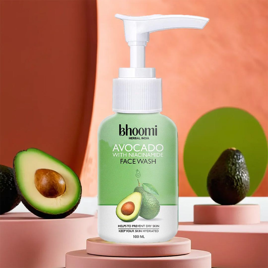 Bhoomi Herbal India Avocado with Niacinamide Face Wash- Pack of 1