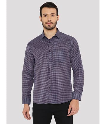 Maharaja - Blue Cotton Blend Slim Fit Men's Formal Shirt ( Pack of 1 )