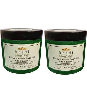 Khadi Herbal Aloevera Facial Gel Facial Kit 200 gm Pack of 2