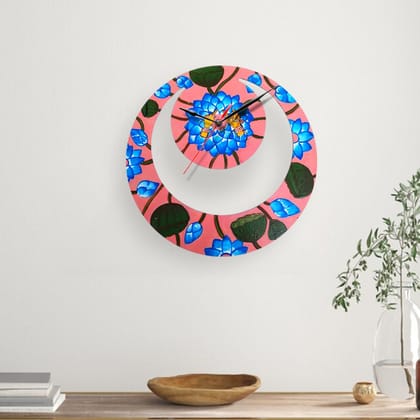 Pichwai Painting on Moon Clock DIY Kit by Penkraft