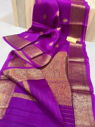 banarasi SOFT KORA ORGANZA SILK saree collection. All over weaving  design.