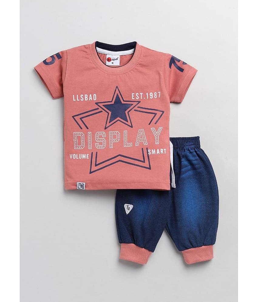 Mars Infiniti Pack of 1 Unisex for Baby Cotton Top & Trouser ( Multi )