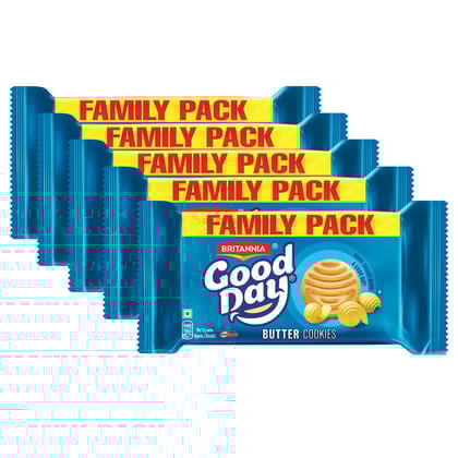 Britannia Good Day Butter Cookies, 120gm Pack of 5 Britannia Good Day Butter Cookies, 120gm Pack of 5