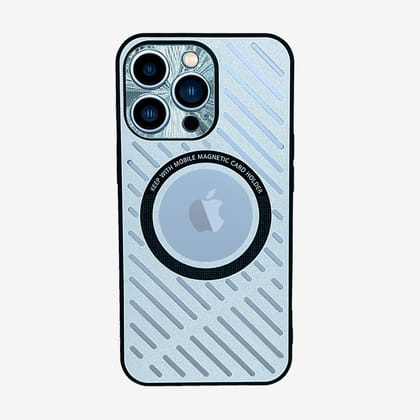 Ozone - iPhone Metal Case with MagSafe Charging - Silver-iPhone 13