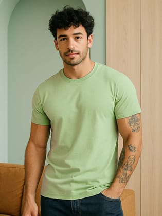 Classic Crew in Mint Green-S