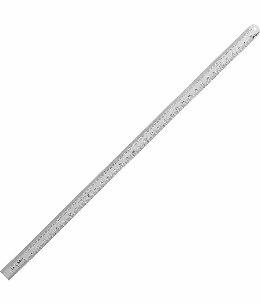 Jyoti Ruler/Scale - Royale (1 Piece of Size 100cm of Stainless Steel) Imperial & Metric Measurements, Double Sided, Straight Edges, Measuring Tool for Architects, Engineers, and Students - Pack of 1