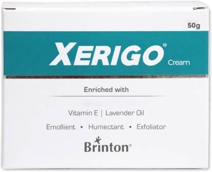 Brinton Xerigo Moisturizing Foot Care Cream For Rough  Dry  and Cracked Heel | Prevents Moisture Loss | Non-Greasy Quick Absorbing Formula  (50 g)