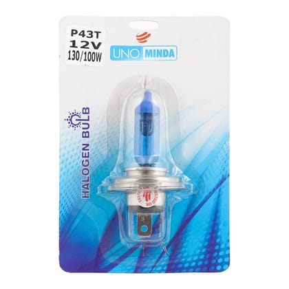 UNO MINDA H4-P43 CB-1006 Halogen Cool Blue Bulb (12V,130/100W)