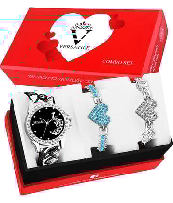 Mikado Leather Round Womens Watch