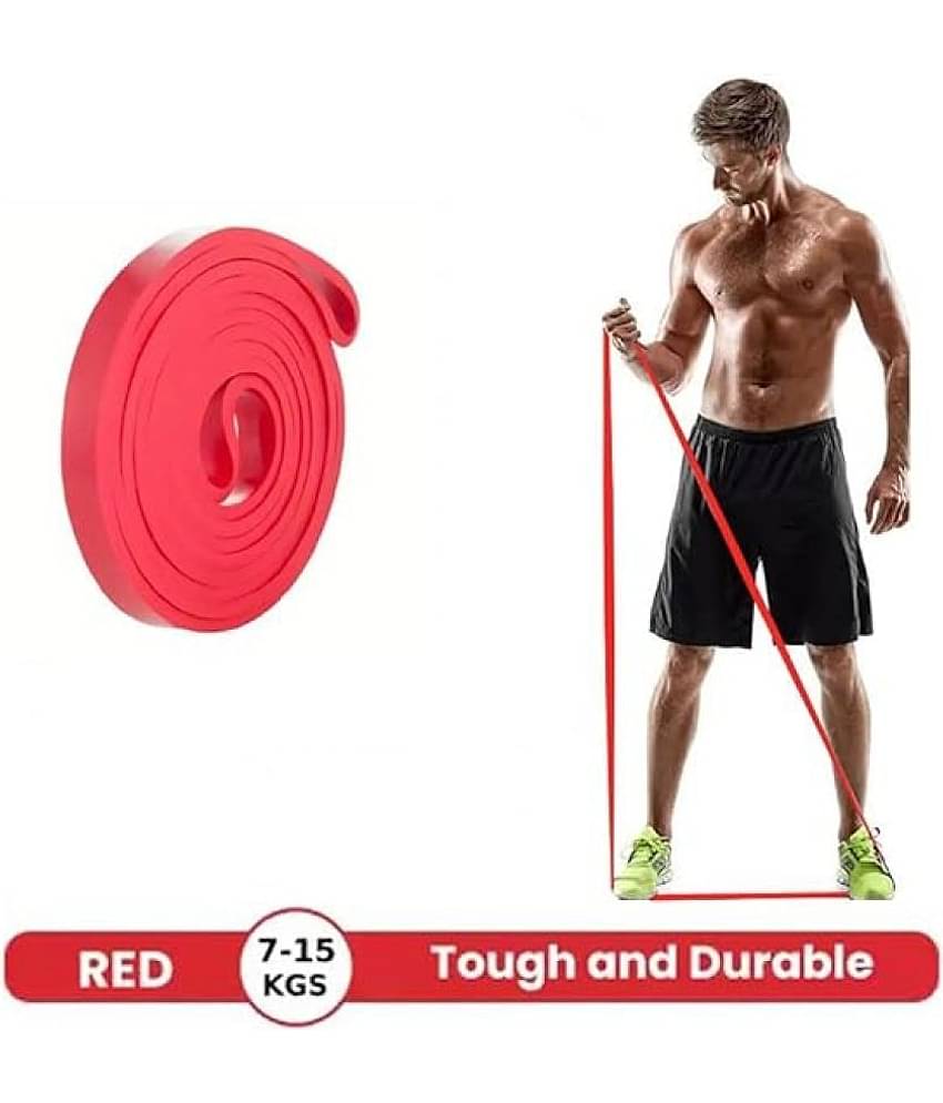 Thera Band Exercise Band for Home Gym Fitness Pull Up Band Thera band  (Pack of 1) (Red)
