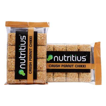 Nutritius Crush Peanut Chikki, 125 gm