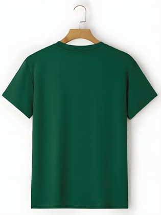 Bottle Green Regular Fit T shirt Premium Cotton-S